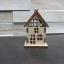 Набор деревянных заготовок «Деревенька на опушке» (7 домиков + мельница)